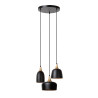 Lucide CHAYANNE - Suspension - Ø 30 cm - 3xE14 - Noir