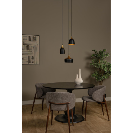 Lucide CHAYANNE - Suspension - Ø 30 cm - 3xE14 - Noir