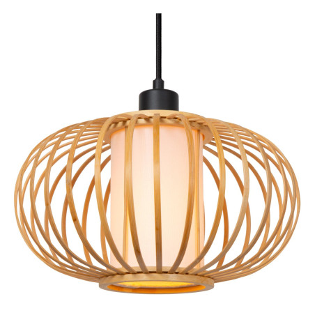 Lucide THULINE - Suspension - 3xE27 - Bois clair - Essential