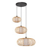 Lucide THULINE - Suspension - 1xE27 - Bois clair - Essential