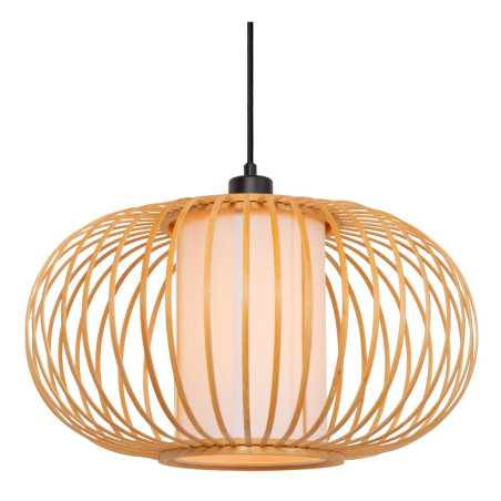 Lucide THULINE - Suspension - 1xE27 - Bois clair - Essential