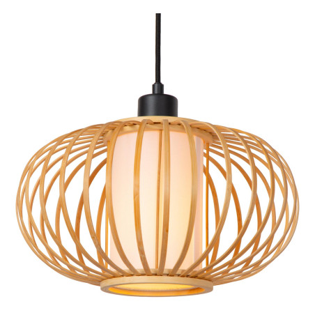 Lucide THULINE - Suspension - 1xE27 - Bois clair - Essential