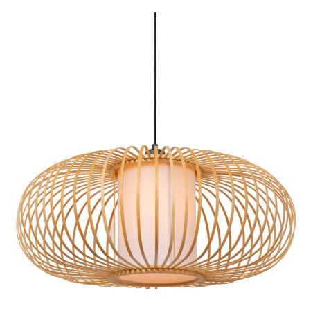 Lucide THULINE - Suspension - 1xE27 - Bois clair - Essential