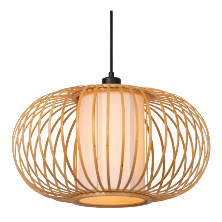 Lucide THULINE - Suspension - Ø 45 cm - 1xE27 - Bois clair - Essential
