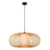 Lucide THULINE - Suspension - Ø 60 cm - 1xE27 - Bois clair - Essential