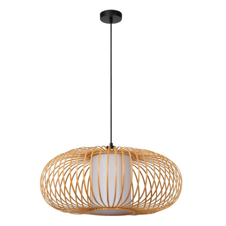 Lucide THULINE - Suspension - Ø 60 cm - 1xE27 - Bois clair - Essential