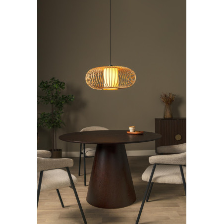 Lucide THULINE - Suspension - Ø 60 cm - 1xE27 - Bois clair - Essential