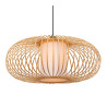 Lucide THULINE - Suspension - Ø 60 cm - 1xE27 - Bois clair - Essential