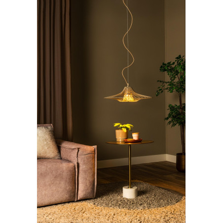 Lucide ELLIS - Suspension - Ø 50 cm - 1xE27 - Taupe - Essential