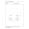Lucide ELLIS - Suspension - 2xE27 - Taupe - Essential