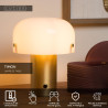 Lucide TIMON - Lampe de table - 1xE14 - Or Mat / Laiton