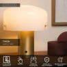 Lucide TIMON - Lampe de table - 1xE27 - Or Mat / Laiton