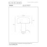 Lucide TIMON - Lampe de table - 1xE27 - Or Mat / Laiton