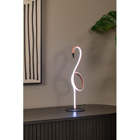 Lucide FLAMINGO - Lampe de table - LED Dim. - Rvb - Rose