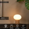 Lucide BIRTLE - Lampe de table - 1xG9 - Opalin - L 15 x P 15 x H 23 cm