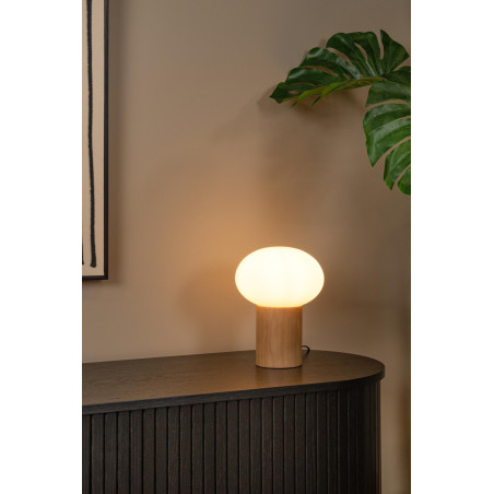 Lucide BIRTLE - Lampe de table - 1xG9 - Opalin - L 15 x P 15 x H 23 cm
