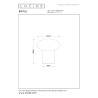 Lucide BIRTLE - Lampe de table - 1xG9 - Opalin - L 15 x P 15 x H 23 cm