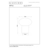 Lucide BIRTLE - Lampe de table - 1xG9 - Opalin - L 20 x P 20 x H 38 cm