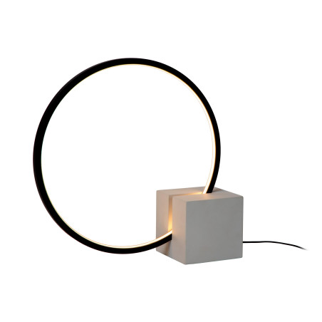 Lucide CIRKELIS - Lampe de table - Ø 32 cm - LED Dim. - 1x6W 3000K - Noir
