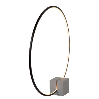 Lucide CIRKELIS - Lampe de table - Ø 83 cm - LED Dim. - 1x24W 3000K - Noir