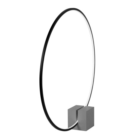 Lucide CIRKELIS - Lampe de table - Ø 83 cm - LED Dim. - 1x24W 3000K - Noir