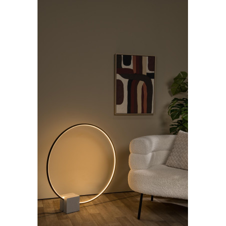 Lucide CIRKELIS - Lampe de table - Ø 83 cm - LED Dim. - 1x24W 3000K - Noir