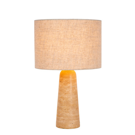 Lucide NIMUE - Lampe de table - Ø 30 cm - 1xE27 - Taupe