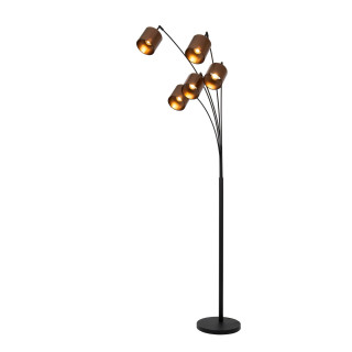 Lucide RANKOS - Lampadaire - 5xE14 - Noir