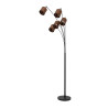 Lucide RANKOS - Lampadaire - 5xE14 - Noir
