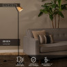 Lucide BENSEN - Lampadaire - 1xE14 - Naturel
