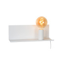 Lucide SEBO - Lampe de chevet / Applique mural - 1xE27 - Blanc