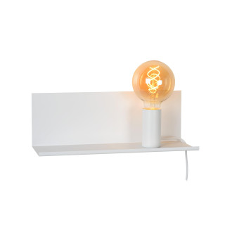 Lucide SEBO - Lampe de chevet / Applique mural - 1xE27 - Blanc