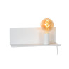 Lucide SEBO - Lampe de chevet / Applique mural - 1xE27 - Blanc