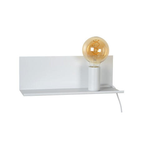 Lucide SEBO - Lampe de chevet / Applique mural - 1xE27 - Blanc