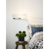 Lucide SEBO - Lampe de chevet / Applique mural - 1xE27 - Blanc
