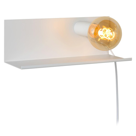Lucide SEBO - Lampe de chevet / Applique mural - 1xE27 - Blanc