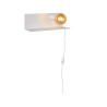 Lucide SEBO - Lampe de chevet / Applique mural - 1xE27 - Blanc