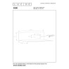 Lucide SEBO - Lampe de chevet / Applique mural - 1xE27 - Blanc