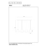 Lucide KALA - Suspension - 4xE14 - Taupe