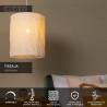 Lucide TISSAJA - Suspension - Ø 30 cm - 1xE27 - Blanc - Essential