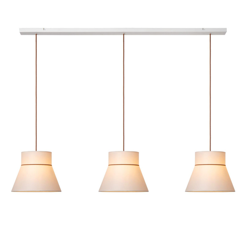 Lucide SCARLET - Suspension - 3xE27 - Crème - Essential
