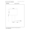 Lucide TACHINA - Lampe de table - 1xE27 - Naturel