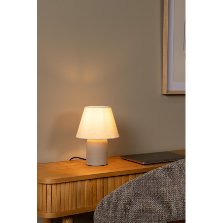 Lucide MACIA - Lampe de table - 1xE14 - Crème