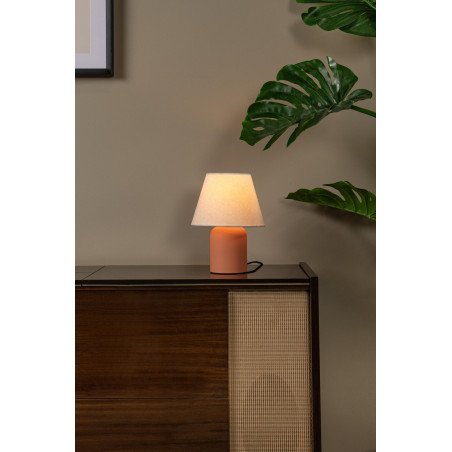 Lucide MACIA - Lampe de table - 1xE14 - Terre cuite