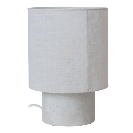 Lucide TISSAJA - Lampe de table - Ø 20 cm - 1xE14 - Blanc - Essential