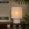 Lucide TISSAJA - Lampe de table - Ø 20 cm - 1xE14 - Blanc - Essential