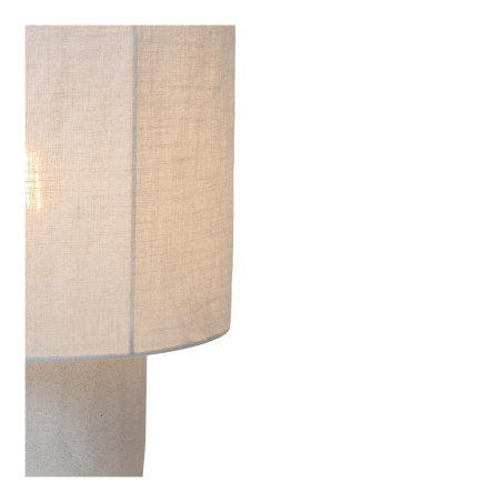 Lucide TISSAJA - Lampe de table - Ø 20 cm - 1xE14 - Blanc - Essential