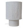 Lucide TISSAJA - Lampe de table - Ø 30 cm - 1xE27 - Blanc - Essential