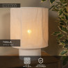 Lucide TISSAJA - Lampe de table - Ø 30 cm - 1xE27 - Blanc - Essential