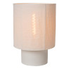 Lucide TISSAJA - Lampe de table - Ø 35 cm - 1xE27 - Blanc - Essential